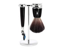 Mühle Rytmo Nero 3-piece Nero Fibra/Fusion Set da Barba (S21m226f)