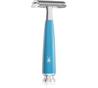 MÜHLE RYTMO - Rasoio di sicurezza a doppio bordo (pettine chiuso) per uomo, perfetto per l'uso quotidiano, qualità da barbiere, rasatura liscia, colore blu petrolio