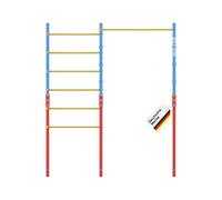 Müller & Blum All'aperto con parete a pioli, asta regolabile in altezza, struttura per arrampicata per bambini e ragazzi, attrezzi da ginnastica per il giardino in robusta struttura in acciaio