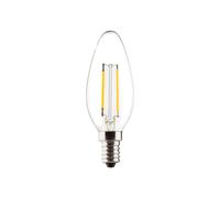 Mueller della luce LED a forma di candela, Vetro, bianco, E14, 2.5 W, 230 V