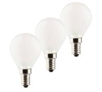 Müller-Licht LED goccia E14 3W 2.700K set 3x 470lm satinato Müller-Licht