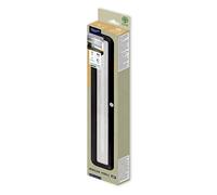 Müller-Licht Mobina Sensor 30 LED lampada a batteria, luce di orientamento notturna, lunghezza 30 cm, bianco neutro 4000 K, 2 W, ricaricabile tramite USB, autoadesiva, nero