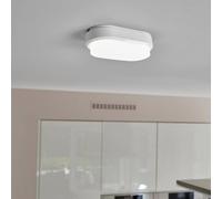 Müller-Licht Plafoniera a LED Ipsum con sensore, bianca, ovale Müller-Licht