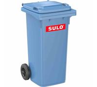 Müllgroßbehälter Mülltone Bidone Rifiuti Secchio Blu 120 L Plastica Con Ruote