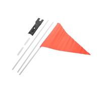 MUELODSIC 1 Set Bandiera di sicurezza bandiera per bicicletta impermeabile bandiera per bici da regolabile bandiera per bicicletta per la guida in città bandiera con palo pvc rosso
