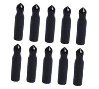 MUELODSIC 10 Pezzi Cappucci in Gomma per Versatori di Liquore Nero Resistenti e Facili da Conservare, Adatti la Maggior Parte delle Bottiglie, per Club di Vino e Bar