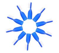 MUELODSIC 10 pezzi Spazzolini da Denti Piccoli Mezza Dita per Prigioni Sicuri e Antipungiglione Setole Morbide per Uso Ospedaliero e Viaggi