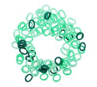 MUELODSIC 100 pezzi Elastici per Capelli Bambina Verde Gradiente Fasce Elastiche Morbide Cuciture Ponytail Holders per Neonate e Bambine Resistenti al Sudore per Uso Quotidiano e Feste