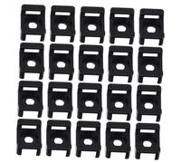 MUELODSIC 100 pezzi Supporti Fascette Zip in Plastica Miniatura Base Fissa per Gestione Antiscivolo e Durevole per Organizzazione Fili Elettrici per e Casa