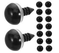 MUELODSIC 100 Pezzi Toys Eye Accessori Piccoli Occhi per l'artigianato Occhi di Sicurezza Artigianali bulbi oculari per l'artigianato mestiere Occhi Piccoli Occhi sicuri plastica Nero