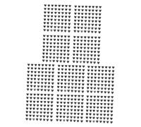 MUELODSIC 10foglio Adesivi Gemme Forma Cuore per e Corpo Adesivi Autoadesivi in Acrilico per e Corpo Decorativi per Matrimoni e Lavoretti Artigianali