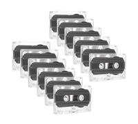 MUELODSIC 12 Pezzi Cassette Leggere in Plastica Audio Compatibili Vergini da 60 per Registrazioni e Personali