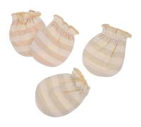 MUELODSIC 2 paia Guanti Ragazzo Ragazza in Cotone Traspirante Anti-graffio per Bebè Maschio e Femmina Protezione Mani Delicate e Design Anti-morso