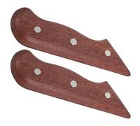 MUELODSIC 2 Pezzi Manico Coltello Cucina in Legno Impugnatura Ergonomica Antiscivolo Ricambio Kit Riparazione Te per Coltelli da Taglio e Sashimi
