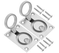 MUELODSIC 2 pezzi Maniglie ad Anello Incassate in Acciaio Inox per Pozzetti e Armadietti Barche Serrature Scomparsa per Coperchi e Porte Accessori Marina e Barca Vela