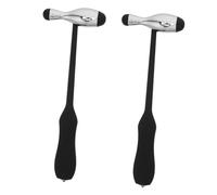 MUELODSIC 2 Pezzi Martello Neurologico per Test Tendini 2 Pezzi in Lega di Zinco con Manico ABS, Strumento Medico a Percussione per Esami Clinici e Formazione Studenti di Medicina