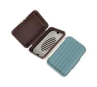 MUELODSIC 2 Pezzi Portasapone da Viaggio Piccolo Contenitore Portatile con Coperchio Drenaggio Scatola Saponetta Riutilizzabile per Campeggio Palestra e Uso Esterno