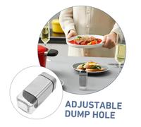 MUELODSIC 2 pezzi Spargisale e Spezie in Acciaio Inossidabile con Fori Regolabili Dispenser Condimenti Quadrati Satinati per Barbecue e Uso