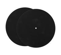 MUELODSIC 2 pezzi Tappetino Giradischi Antistatico Assorbente per Dischi Vinile Pad Morbido e Durevole per Lettore Dischi Vintage