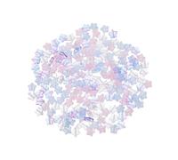 MUELODSIC 200 Pezzi Perline Stellari Colorate Trasparenti per Braccialetti e Collane Distanziatori Piccoli per Gioielli Fai da Te per Creazioni Artigianali