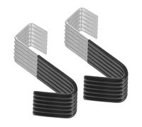 MUELODSIC 25 Pezzi Ganci Appendini Singoli Nero per Armadio Portasciugamani e Organizer per Cucina Bagno Camera Compatibili con Superfici Lisce come Piastrelle e Vetro Design Moderno e