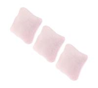 MUELODSIC 3 Pezzi Accessori per divani per case delle bambole finzioni cuscini Miniature coperture divano forma cose mini mobili per casa delle bambole Bambola Piccolo cuscino flanella rosa