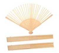 MUELODSIC 3 pezzi Supporti Ventaglio Pieghevole in Bambù Beige Telaio Artigianale per Te Struttura Resistente per Ventagli Tradizionali Giapponesi Accessori Creativi per Hobby e Lavori