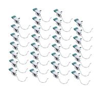 MUELODSIC 30 Pezzi Clip Appendi Pantaloni Rinforzati Clip Resistenti per Cappelli e Ganci Lavanderia Protezione per Asciugatura Sicura