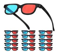 MUELODSIC 30 Pezzi Occhiali Rosso Blu per Film e Videogiochi Lenti Anaglifiche per Visione Profonda Accessori Festa e Serate Cinema Compatibili con Tv e Media