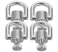 MUELODSIC 4 Pezzi Anelli Metallo con Rivetti Vite per Borse e Anelli Girevoli per Accessori Te Componenti Resistenti per Artigianato e Borchie