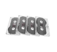 MUELODSIC 4 pezzi Musicassette Vuote Minuti per Registrazioni Audio Didattiche DIY Festa Retrò Messaggi Vocali Qualità Standard