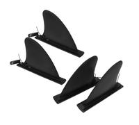 MUELODSIC 4 Pezzi Pinne di Ricambio per Tavola SUP Gonfiabile Pinna di Coda Staccabile con Meccanismo a Fibbia per Kayak Tavola da Surf e Paddleboard Controllo per Acque Basse e Veloci