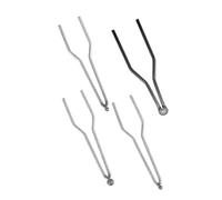 MUELODSIC 4 Pezzi Punta di Ferro Solido Kit Attrezzo Bruciore Bruciare Strumento per La Combustione del Legno Accessorio Macchina Pirografia Punte della Penna a Legna Argento Metallo