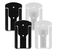 MUELODSIC 4 Pezzi Supporto da Parete per Telecomando TV e Condizionatore, Porta Telecomandi da Camera da Letto Compatto in ABS, Set da 4 Pezzi Adesivo e Viti per Montaggio Rapido, Organizer