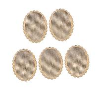 MUELODSIC 5 Pezzi Mini Wooden Cross Stitch Chips Handmade DIY Gift Decoration Ready To Paint And Stain for Craft Lovers And Cross Stitch Enthusiasts