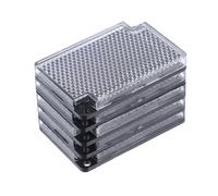 MUELODSIC 5 Pezzi Riflettori Quadrati per Sensori Fotoelettrici Pannelli Retro Riflettenti per Rilevamento Accessori Effetto Riflettente per Allarmi Esterni Visibilità e Resistenza