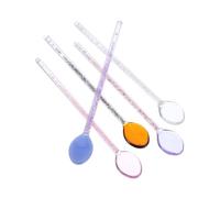 MUELODSIC 5 Pezzi Vetro Trasparente con Antiscivolo da Cocktail Tè Bevande Fredde e Dessert Resistente Temperature Variabili
