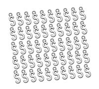 MUELODSIC 50 pezzi Ciondoli Lettera Inglese S in Antica Argento Accessori DIY per Creazione Gioielli Pendenti per Collane e Bracciali Resistenti e Creativi