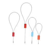 MUELODSIC 50 pezzi Sigilli in Acciaio con Filo da Colori Casuali Blocco Sicuro ad Alta Tensione per Contenitori Spedizioni e Logistica Superficie Liscia e Resistente Colore Colore Casuale