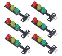 MUELODSIC 6 Pezzi Modulo LED Semaforo per Progetti DIY Kit Modulare per Sistemi di Segnalazione Facile Installazione e Programmazione per Apprendimento Elettronico