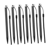 MUELODSIC 6 pezzi Penna Stilo in Metallo Resistiva con Laccio Anti-smarrimento per Tablet e Dispositivi Touch Screen Punta Fine per Disegno e Scrittura Precisa