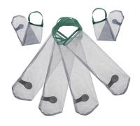 MUELODSIC 6 pezzi Sacchetti Rete Frutta in Poliestere Resistente Borsa Stoccaggio Traspirante per Aglio Radice Sacchetti Appendibili per Cucina Design Rete per Conservazione Prolungata