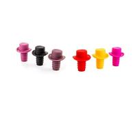 MUELODSIC 6 pezzi Tappi Bottiglia Vino in Silicone con Cappello Colorati Tappi Sughero Riutilizzabili per Sigillare e Conservare Bevande Guarnizione Ermetica Anti-perdita Facili da e Adatti