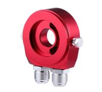 MUELODSIC Adattatore per Manometro Olio Rosso Piastra Sandwich Raffreddamento Olio Auto Kit Accessori Motore per Pressione e Temperatura Facile Installazione e Tenuta