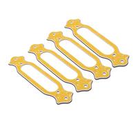 MUELODSIC Anello di Montaggio per Pickup Chitarra Elettrica Single Coil, Set da 4 Pezzi in Plastica Gialla Perlata, Supporto Stabile per Parti di Chitarra, Accessorio per Chitarristi