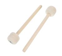 MUELODSIC Bacchette per Grancassa in Legno con Testa in Feltro di Lana, Set 2 Pezzi, Martelli per Rullante Leggeri e Antiscivolo, Accessori per Strumenti a Percussione, per Band Scolastiche