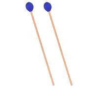 MUELODSIC Bacchette per Marimba a Coppia, Mazza in Legno D'acero Testa in Filato Blu, Accessori per Strumenti a Percussione Leggeri e Resistenti, per Performance Musicali e Uso su Palco