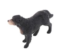 MUELODSIC Cane Labrador Finto Nero in Plastica Realistica Ornamento Decorativo per Casa e Giardino Giocattolo Educativo per Figura Animale Artificiale