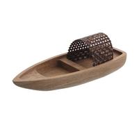 MUELODSIC Canoa in Legno Miniatura per Decorazione Casa con Stile Elegante e Rustico, Dimensioni Compatte Perfette per Spazi Abitativi e Lavorativi