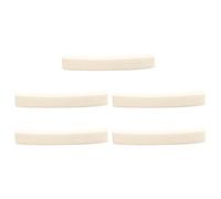 MUELODSIC Capotasti in Osso per Chitarra Elettrica 5 Pezzi Base Curva 4x0,63x0,34 Cm, Accessori per Basso e Chitarra, Riduzione Rumore e Miglioramento Tono, Adatti Strumenti Vintage